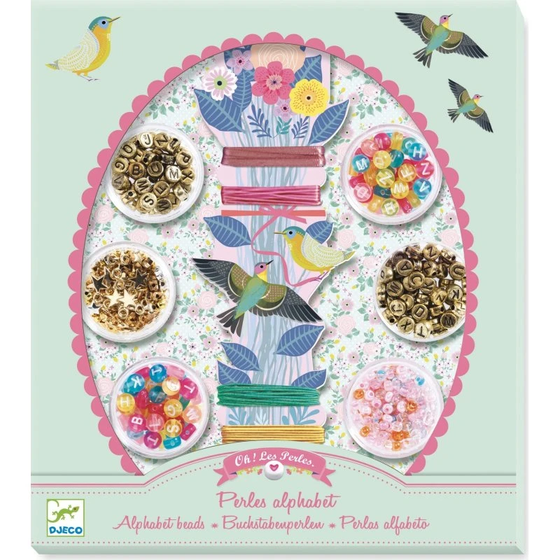 Djeco Set Perline Alfabeto con Lettere