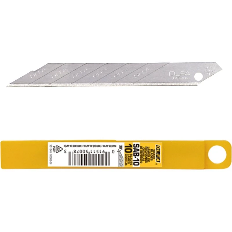 Olfa SAB-10 30° Carbon 10 Pezzi