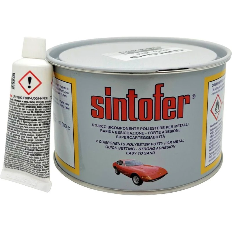 Sintofer Bianco 500 ml - Stucco Bicomponente Poliestere