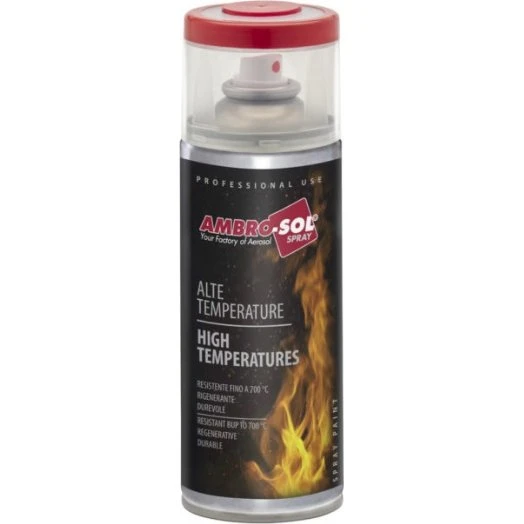 Ambro-Sol Smalto Alte Temperature Spray Rosso Freni 400ml