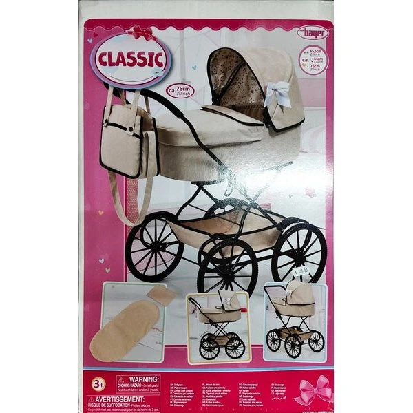 Bayer Design Passeggino Classico Beige con Cesto