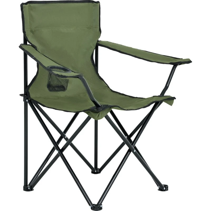 ANTER Sedia da campeggio pieghevole verde