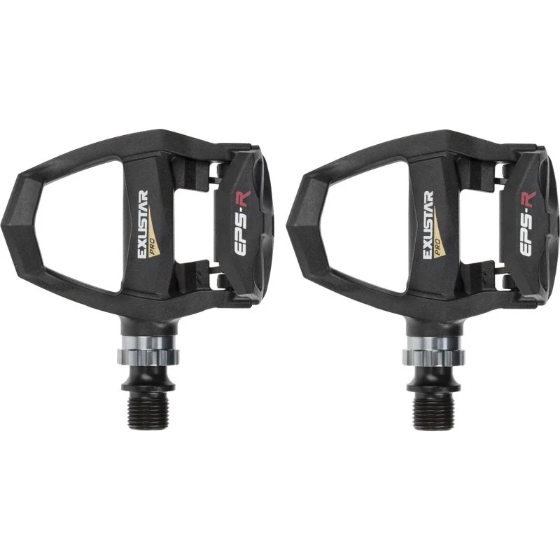Exustar E-PR200 EPS-R Pedali Corso Cr-Mo Nero