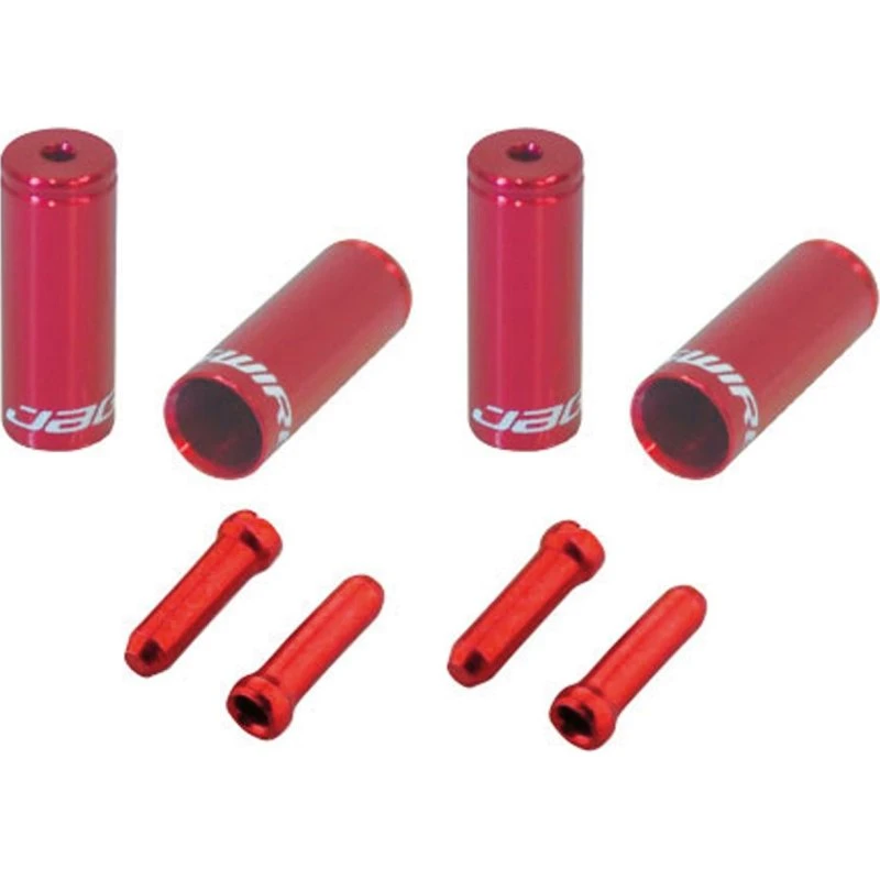 Jagwire Combo Kit Capi Guaina Aperti 4mm/5mm Rosso 48pz