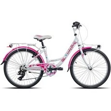 Torpado Kelly T611 24" Bicicletta City Bianco/Fuxia