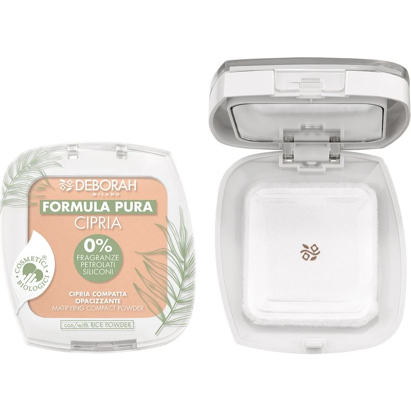Deborah Formula Pura Bio Cipria Apricot 0% Bio Made in Italy