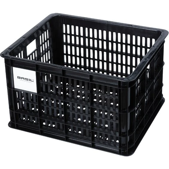 Basil Crate M 29,5L Nero Cestino Bicicletta