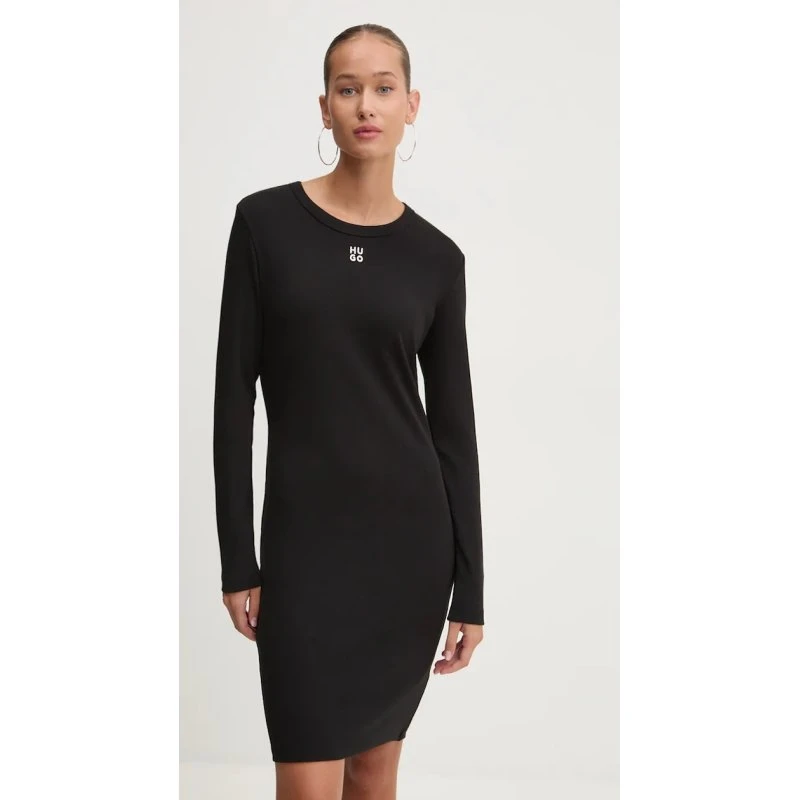 HUGO Nemalia_1 Vestito Nero Taglia S