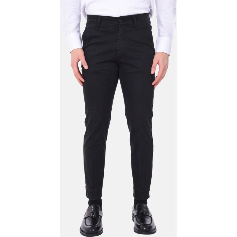 Pantaloni Chino Regular Fit in Cotone Spandex