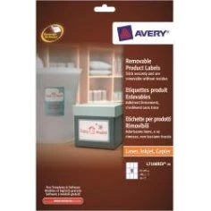 Avery Etichette Rimovibili Bianche 60x60 mm