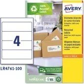 Avery Etichette Carta Riciclata 38x192mm 100 ff