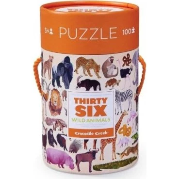 CRC40542 Puzzle Animali 100pz in Barattolo