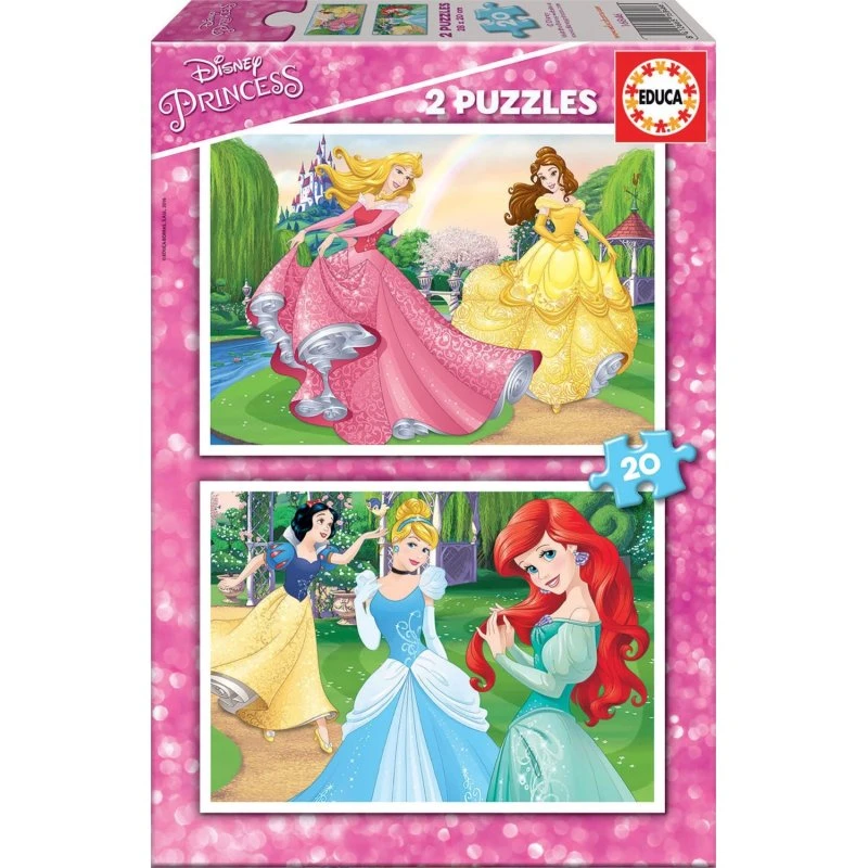 Educa Puzzle Disney Principesse 2x20 pezzi