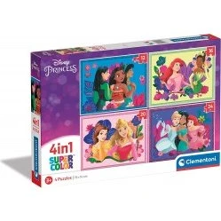 Clementoni Supercolor Disney Princess 4 Puzzle