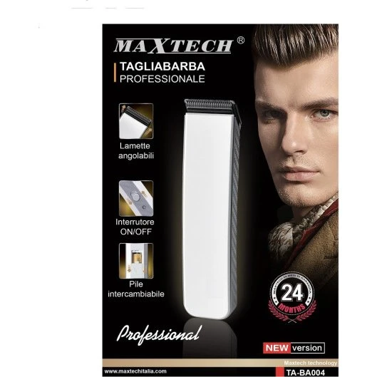 MAXTECH TA-BA004 Tagliabarba Elettrico Ricaricabile