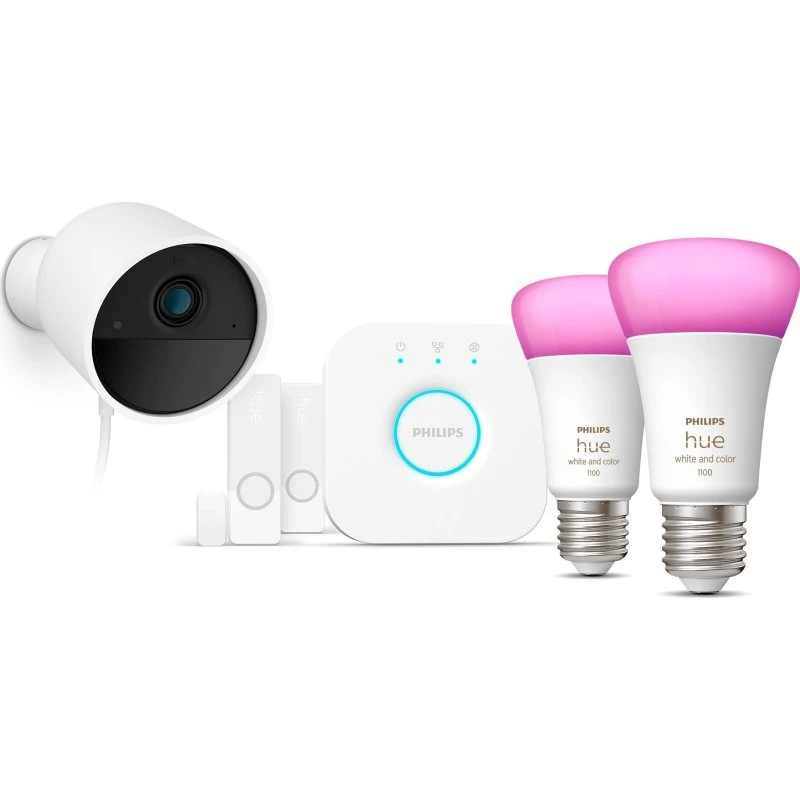 Philips Hue Secure Starter Kit con Telecamera Cablata