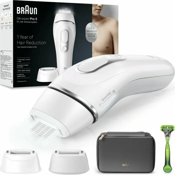 Braun Silk-expert Pro 5 Epilatore Luce Pulsata Bianco