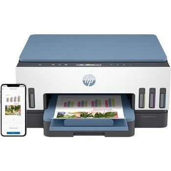 HP Smart Tank 7006 Multifunzione A4, Blu/Grigio/Bianco