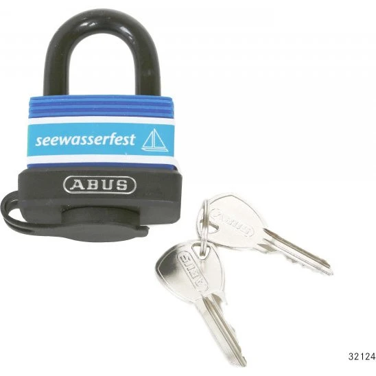 ABUS 70IB/45 Aqua Safe Lucchetto Ottone, Blu, 6 pz