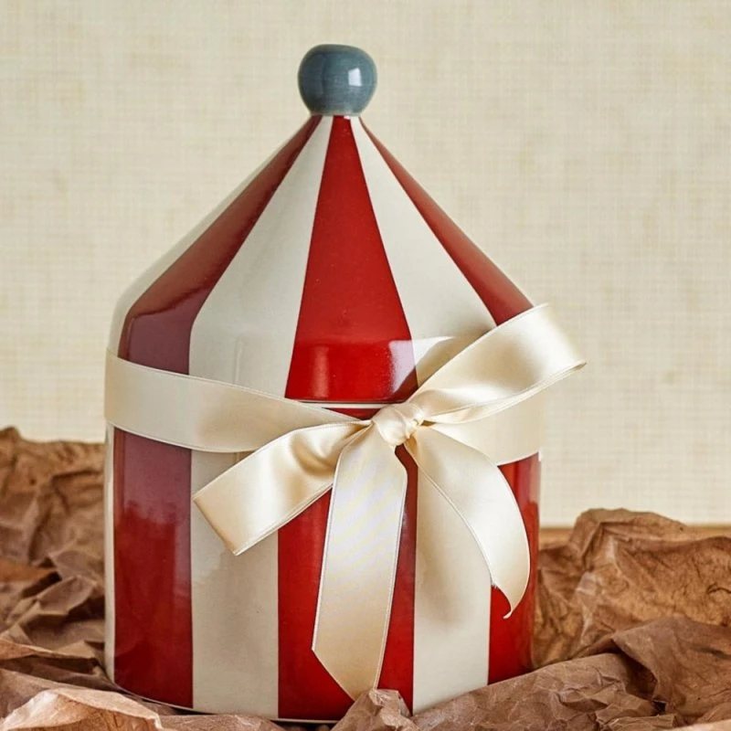Bloomingville Cimmi Tendone Circo Barattolo Gres Rosso