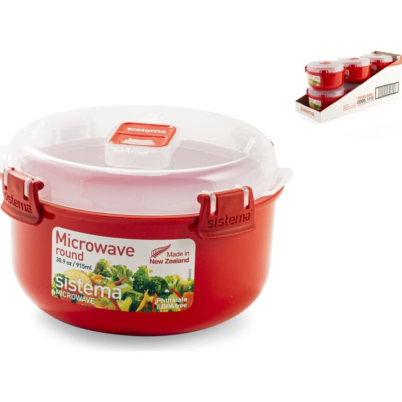 Sistema® Contenitore Microonde Tondo 915ml
