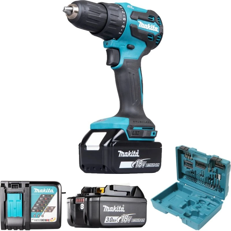 Makita DHP490RFX3 Trapano Avvitatore 18V LXT 65Nm