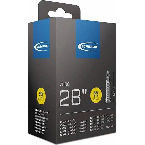 Schwalbe Camera D'Aria 28x1 1/8x1 5/8-1 1/2 50mm Presta