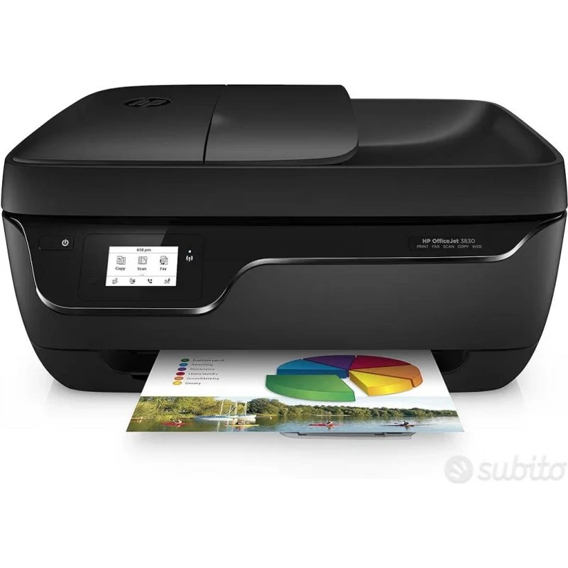 HP OfficeJet 3830 Stampante All-in-One A4 Nero