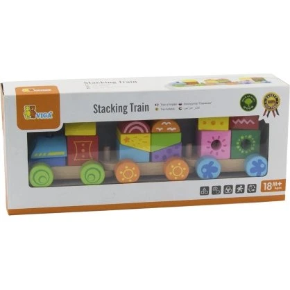 Viga Trenino in Legno con Blocchi 3w1