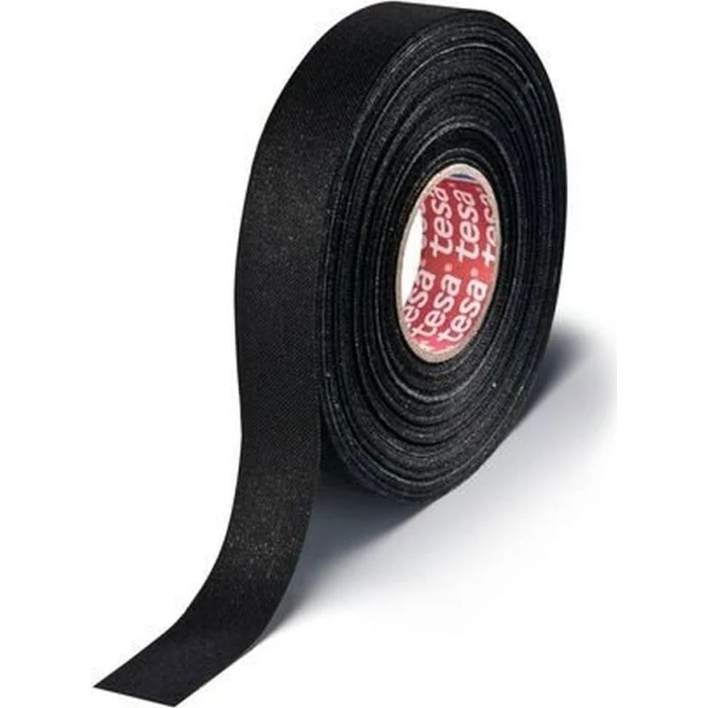 tesa 51006 Nastro Tessuto PET 25mmx25m Nero