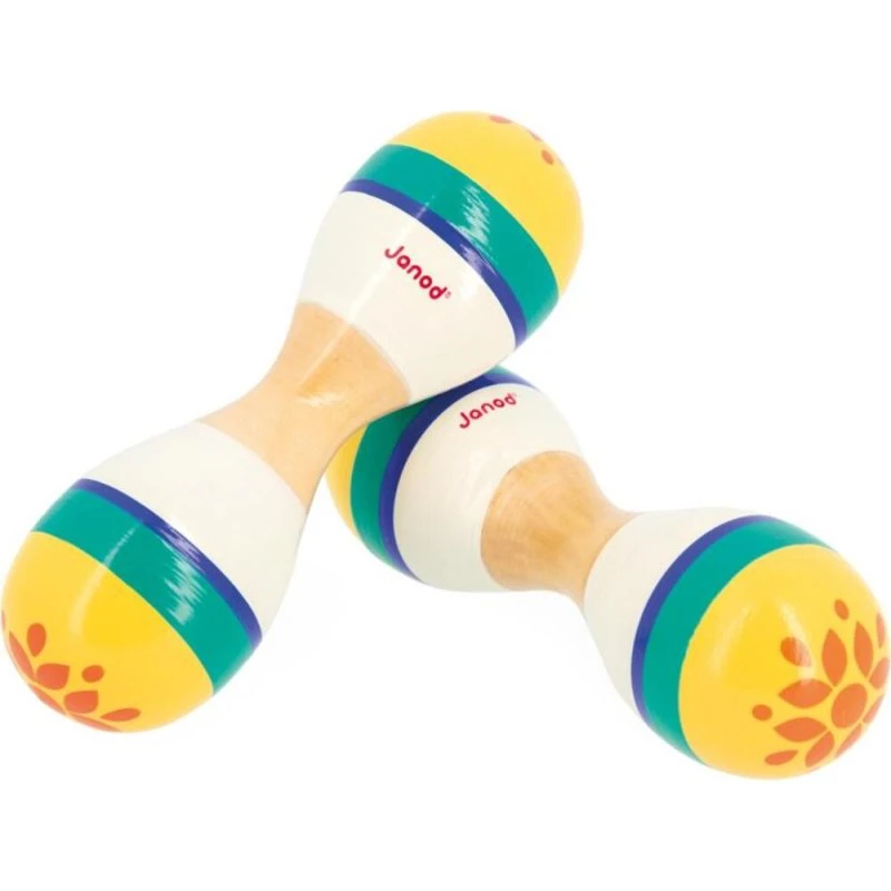 Janod Gioia Doppia Maracas Multicolore