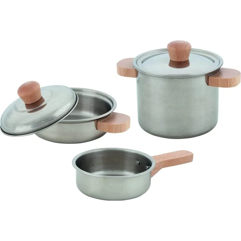 Goki Set da Cucina 5 Pezzi con Pentole e Padella