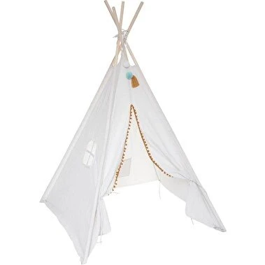Wapi Tenda Teepee Bambini Bianca 120x160 cm