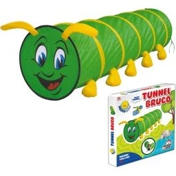 Play Tunnel Bruco Tenda Gioco Bambini Verde 180x46 cm