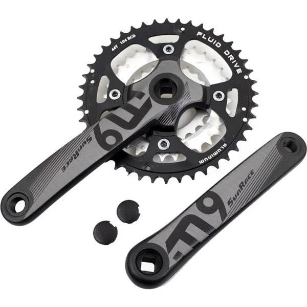 Sunrace M9 Guarnitura MTB 44/32/22T 175mm Nero