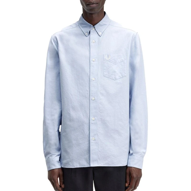 Fred Perry Camicia Oxford M5516 Celeste