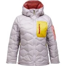 PEAK PERFORMANCE Giacca da sci Helium Utility Down Hoody Donna S Misty Lavender/CANARY LIME