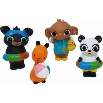 Bing Set 4 Personaggi Bagnetto Galleggianti