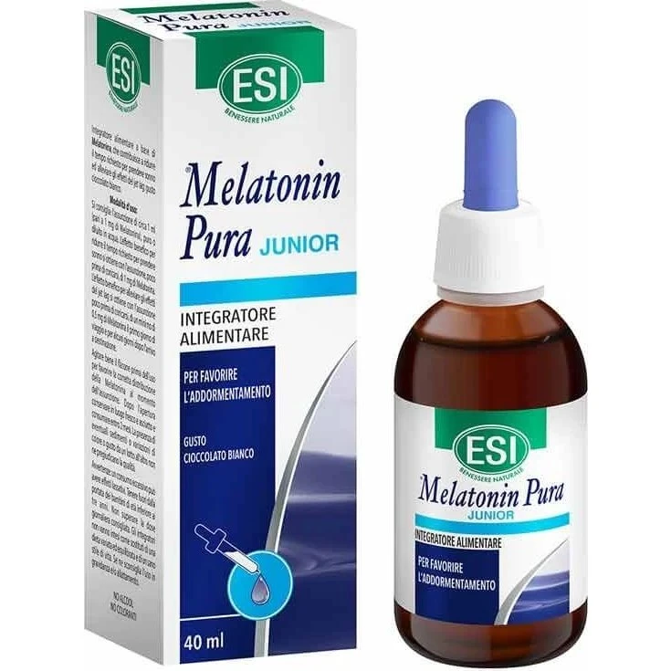 ESI Melatonin Pura Junior Gocce per il Sonno dei Bambini, 40ml