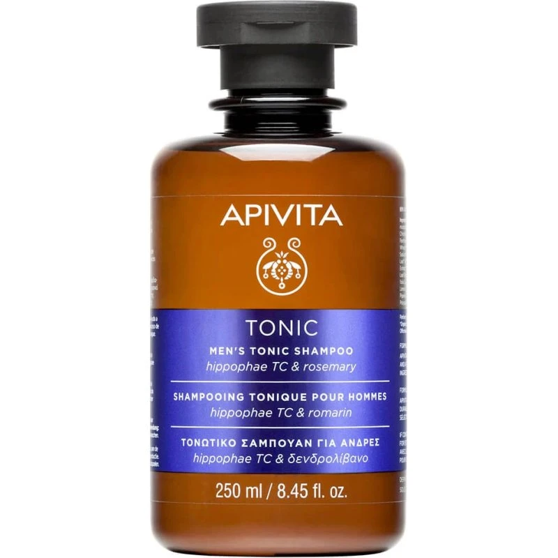 Apivita Shampoo Tonico Anticaduta Uomo con Hippophae TC e Rosmarino 250ml