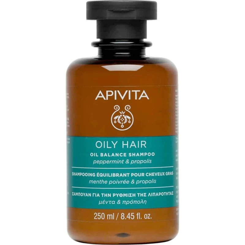Apivita Oil Balance Shampoo Menta Piperita e Propoli 250ml