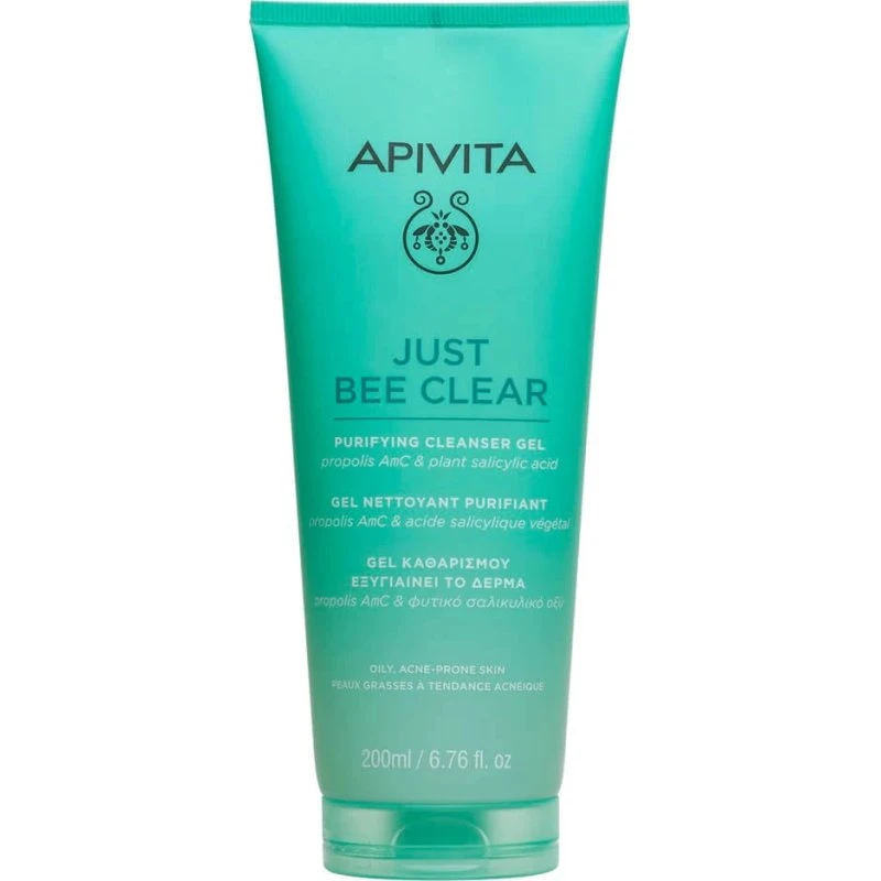 Apivita Just Bee Clear Gel Detergente Purificante 200 ml