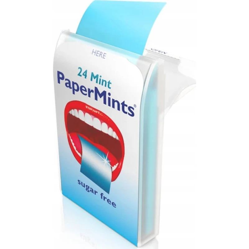 PaperMints Strisce per Alito Fresco Senza Zucchero, 24 Pz