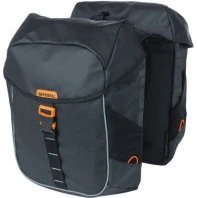 Basil Miles Tarpaulin Doppia Borsa Bici 34L Nero/Arancione