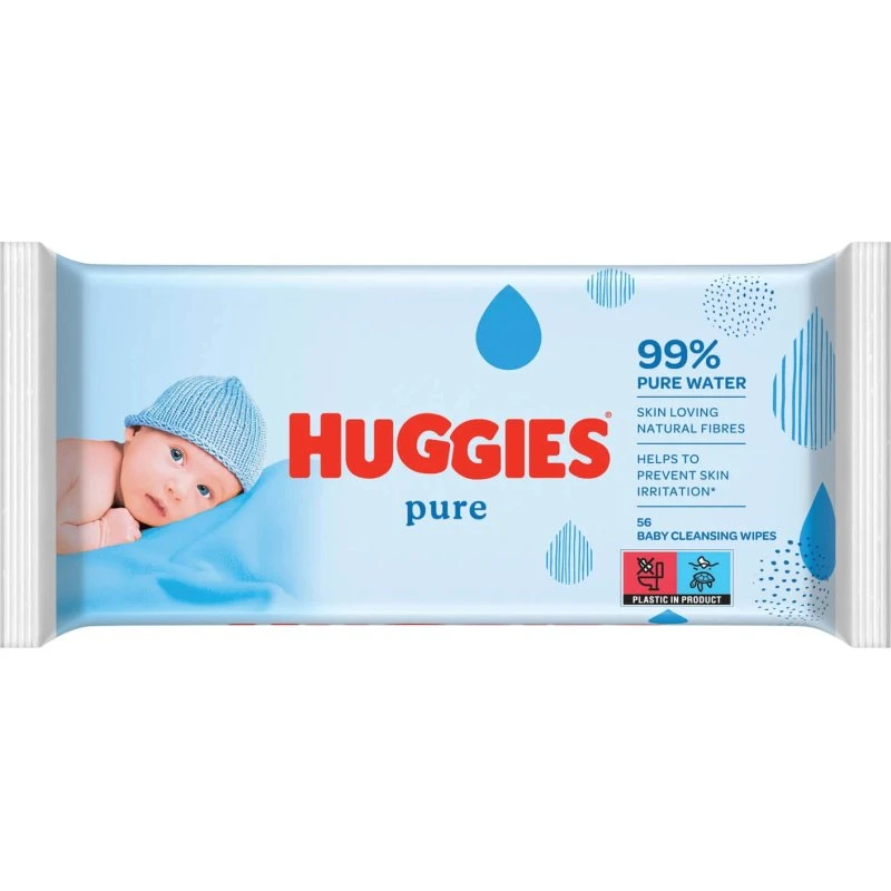 Huggies Pure Salviettine Umidificate 56 pezzi