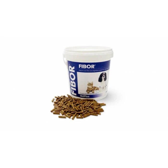 Fibor Vetplus Integratore Fibre per Cani e Gatti, 500 g