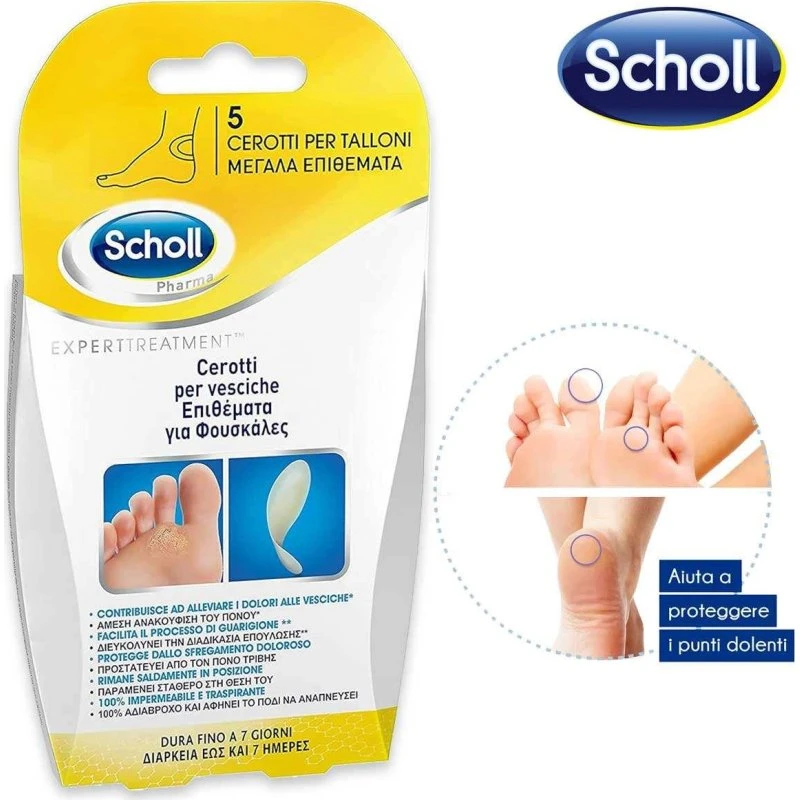 Scholl Cerotti per Vesciche al Tallone - Confezione da 5 Pezzi