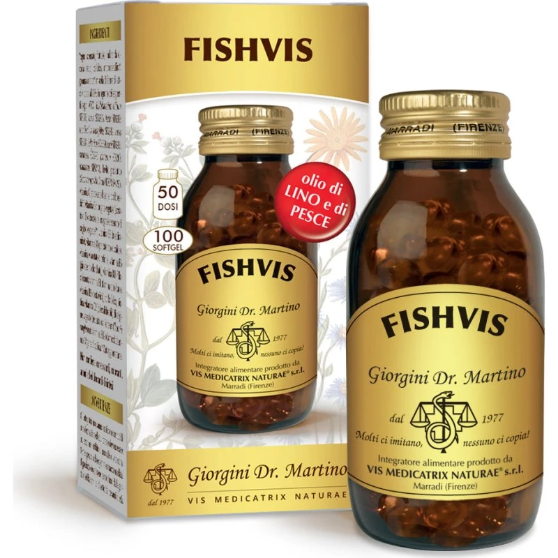 Dr. Giorgini Fishvis 100 Softgel 86,6 g - Integratore Omega 3