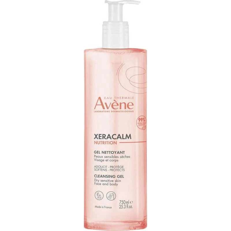 Avène Xeracalm Nutrition Gel Detergente 750ml per Pelle Molto Secca