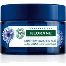 Klorane Bagno d'Idratazione Notte al Fiordaliso BIO e Acido Ialuronico 50ml